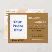 Ankündigung des Abschlusses der Universität (Vorne/Hinten)