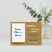 Ankündigung des Abschlusses der Universität (Stehend Vorderseite)