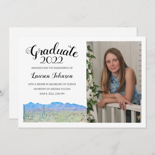 Ankündigung des Abschlusses der Wüste von Arizona (Vorne/Hinten)