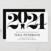 Ankündigung des Abschlusses der Zahnarztschule (Vorne/Hinten)