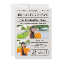 Ankündigung des Abschlusses der Zeitung Foto