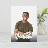 Ankündigung des Abschlusses des Fotos (Stehend Vorderseite)