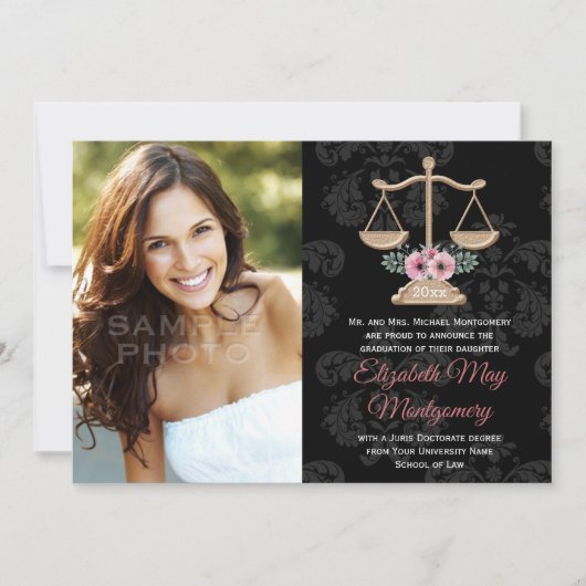 Ankündigung des Abschlusses des Fotos der Schule f (Vorderseite)