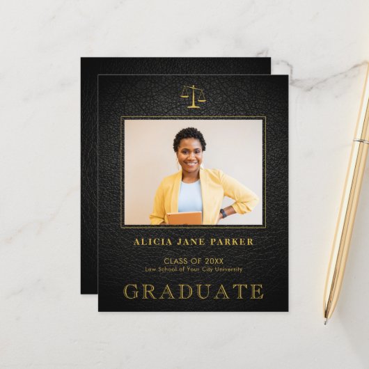 Ankündigung des Abschlusses des Haushaltsrechts Fo (Vorderseite/Rückseite Beispiel)