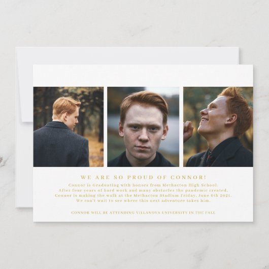 Ankündigung des Abschlusses des inspirierenden Gol (Rückseite)