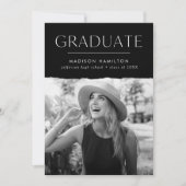 Ankündigung des Abschlusses des modernen Edge Blac (Vorderseite)