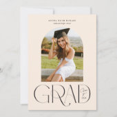 Ankündigung des Abschlusses des modernen Fotos (Vorderseite)