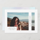 Ankündigung des Abschlusses des modernen geometris (Vorne/Hinten)