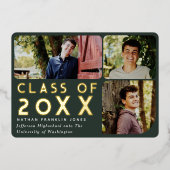 Ankündigung des Abschlusses des modernen grünen Ch (Vorderseite)