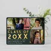 Ankündigung des Abschlusses des modernen grünen Ch (Stehend vorne)