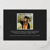 Ankündigung des Abschlusses des modernen Schwarzen (Rückseite)