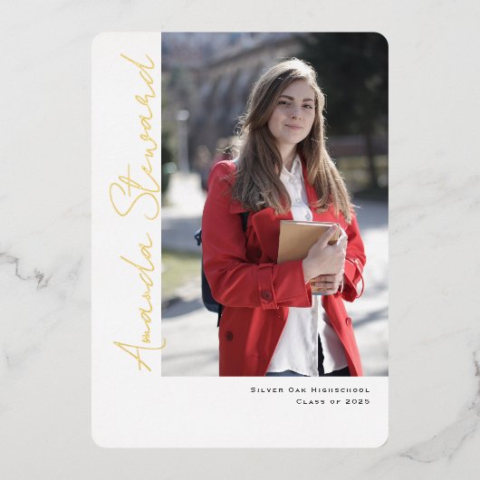 Ankündigung des Abschlusses des modernen Script Ch (Vorderseite)