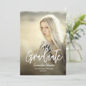 Ankündigung des Abschlusses des modernen Script-Fo (Stehend Vorderseite)