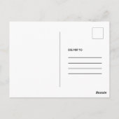 Ankündigung des Abschlusses des modernen Script-Fo Postkarte (Rückseite)