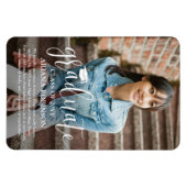 Ankündigung des Abschlusses des modernen White Scr Magnet (Horizontal)