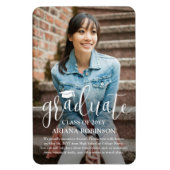 Ankündigung des Abschlusses des modernen White Scr Magnet (Vertikal)