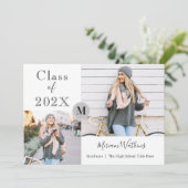 Ankündigung des Abschlusses des schlichten grauen (Stehend Vorderseite)