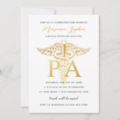 Ankündigung des Abschlusses eines Arztes Gold (Vorderseite)