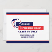 Ankündigung des Abschlusses eines Blue Red White G (Vorderseite)