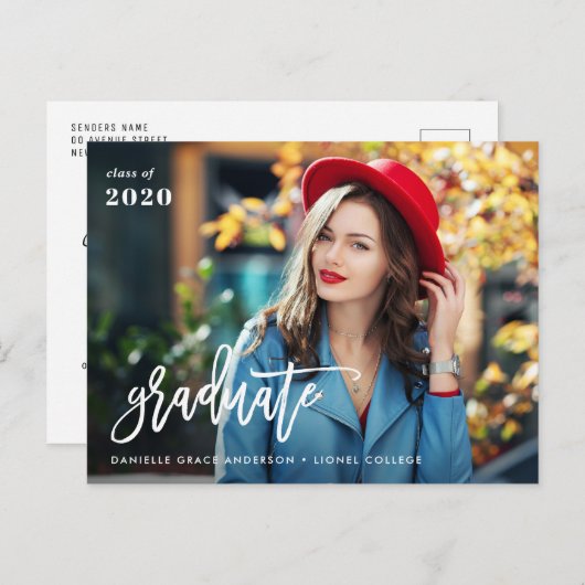 Ankündigung des Abschlusses eines einzigartigen Pi Postkarte (Vorne/Hinten)