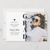 Ankündigung des Abschlusses eines modernen Fotos (Vorderseite)