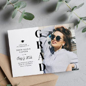 Ankündigung des Abschlusses eines modernen Fotos