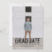 Ankündigung des Abschlusses eines modernen grünen  (Vorderseite)