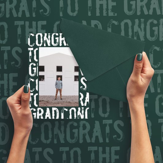 Ankündigung des Abschlusses eines modernen grünen