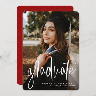 Ankündigung des Abschlusses eines modernen roten F