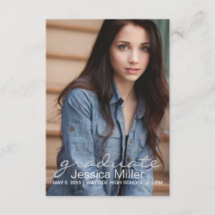 Ankündigung des Abschlusses/Einladung  Absolvent  