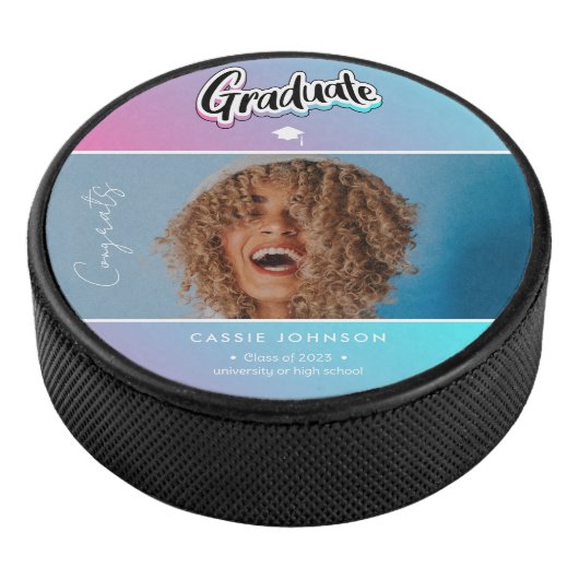 Ankündigung des Abschlusses Eishockey Puck (3/4)