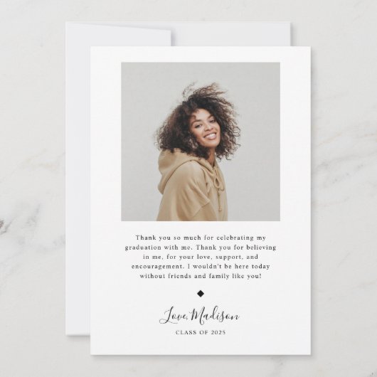 Ankündigung des Abschlusses "Elegant Grad Overlay" (Rückseite)