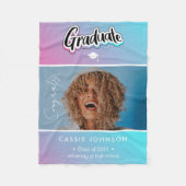 Ankündigung des Abschlusses Fleecedecke (Vorderseite)