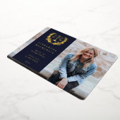 Ankündigung des Abschlusses "Foil/Navy JD Law Scal (Gedreht)