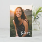 Ankündigung des Abschlusses für das digitale Foto (Stehend Vorderseite)