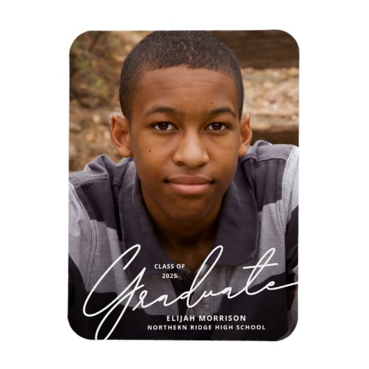 Ankündigung des Abschlusses für das Foto "White Sc Magnet (Vertikal)