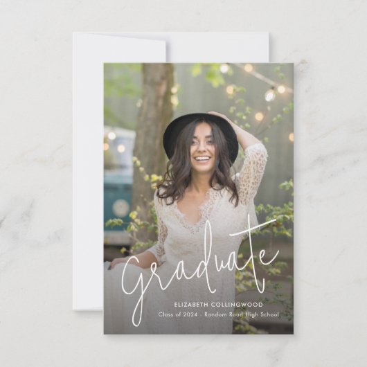 Ankündigung des Abschlusses für das Skript-Foto (Vorderseite)