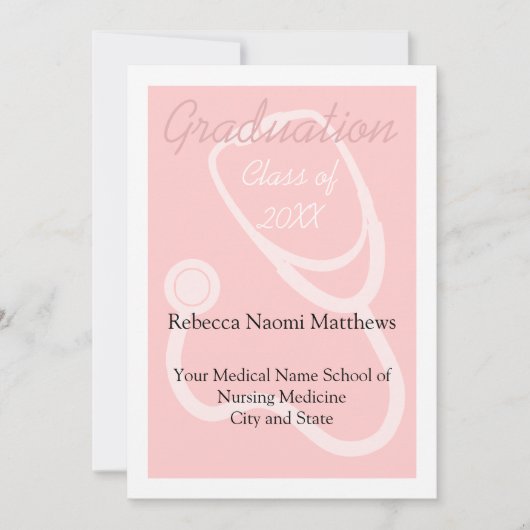 Ankündigung des Abschlusses für die Gesundheit von (Vorderseite)