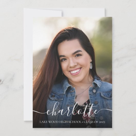 Ankündigung des Abschlusses für einfaches Skript-F (Vorderseite)