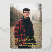 Ankündigung des Abschlusses für einfaches Skript-F (Vorderseite)