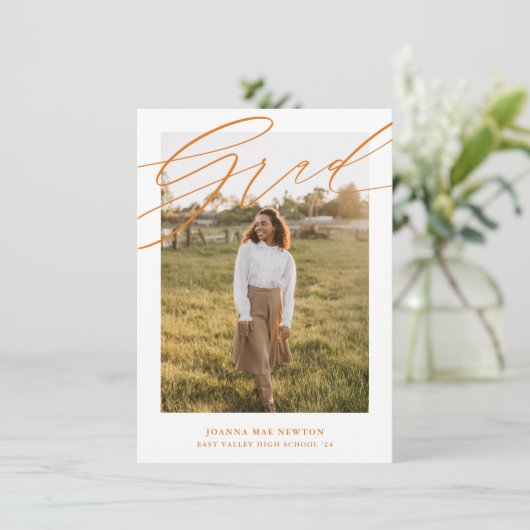 Ankündigung des Abschlusses für einfaches Skript O (Stehend Vorderseite)