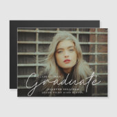 Ankündigung des Abschlusses für elegantes Skript-F (Vorne/Hinten)