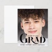 Ankündigung des Abschlusses für große Fotos (Vorne/Hinten)