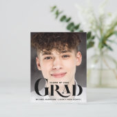 Ankündigung des Abschlusses für große Fotos (Stehend Vorderseite)