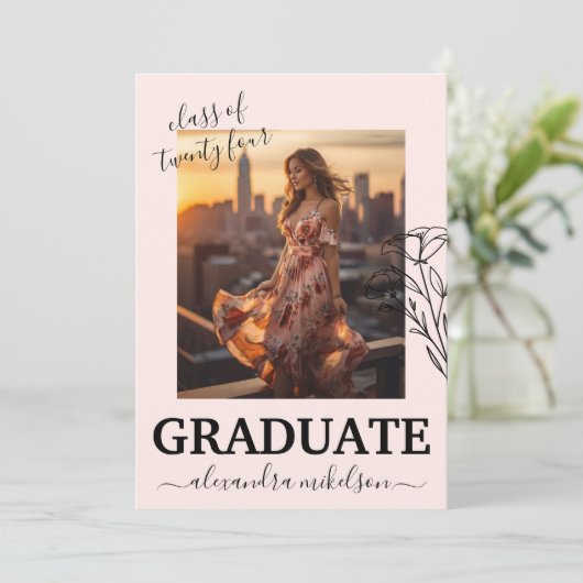 Ankündigung des Abschlusses für Skript-Overlay-Fot (Stehend Vorderseite)