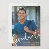 Ankündigung des Abschlusses für Skript-Overlay-Fot (Vorderseite)