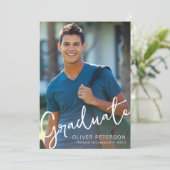 Ankündigung des Abschlusses für Skript-Overlay-Fot (Stehend Vorderseite)