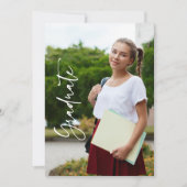 Ankündigung des Abschlusses für Skripte in Schwarz (Vorderseite)