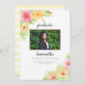 Ankündigung des Abschlusses für tropisches Foto (Vorne/Hinten)