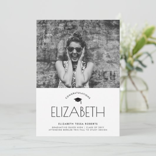 Ankündigung des Abschlusses gekappt (Stehend Vorderseite)